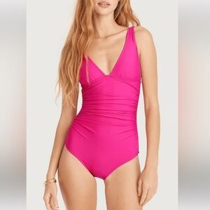 NWT J. Crew Ruched One Piece Swimsuit